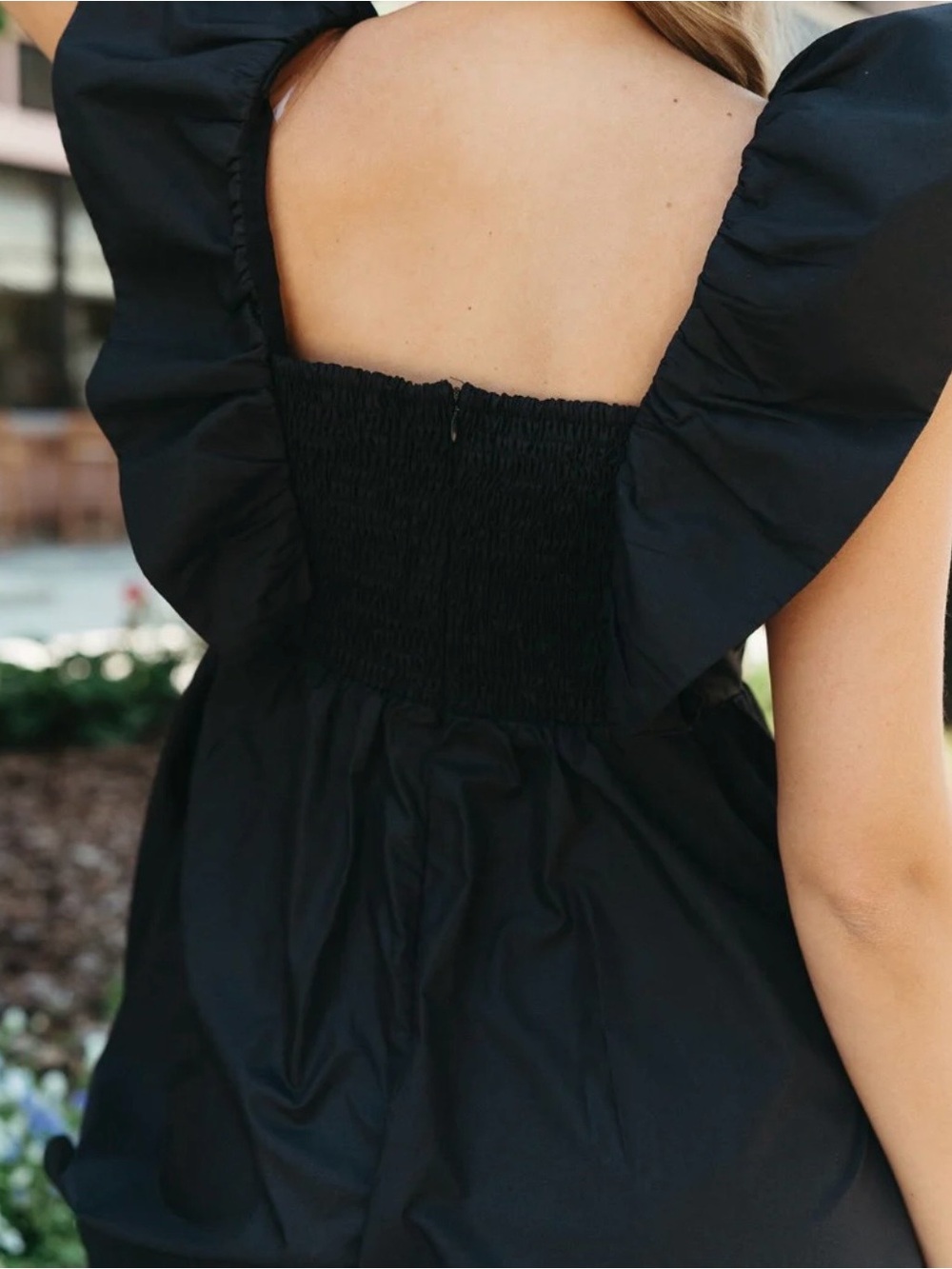 EUC Entro Black Statement Sleeves A-Line Mini Knock Out Dress Size M Pockets - Picture 2 of 12